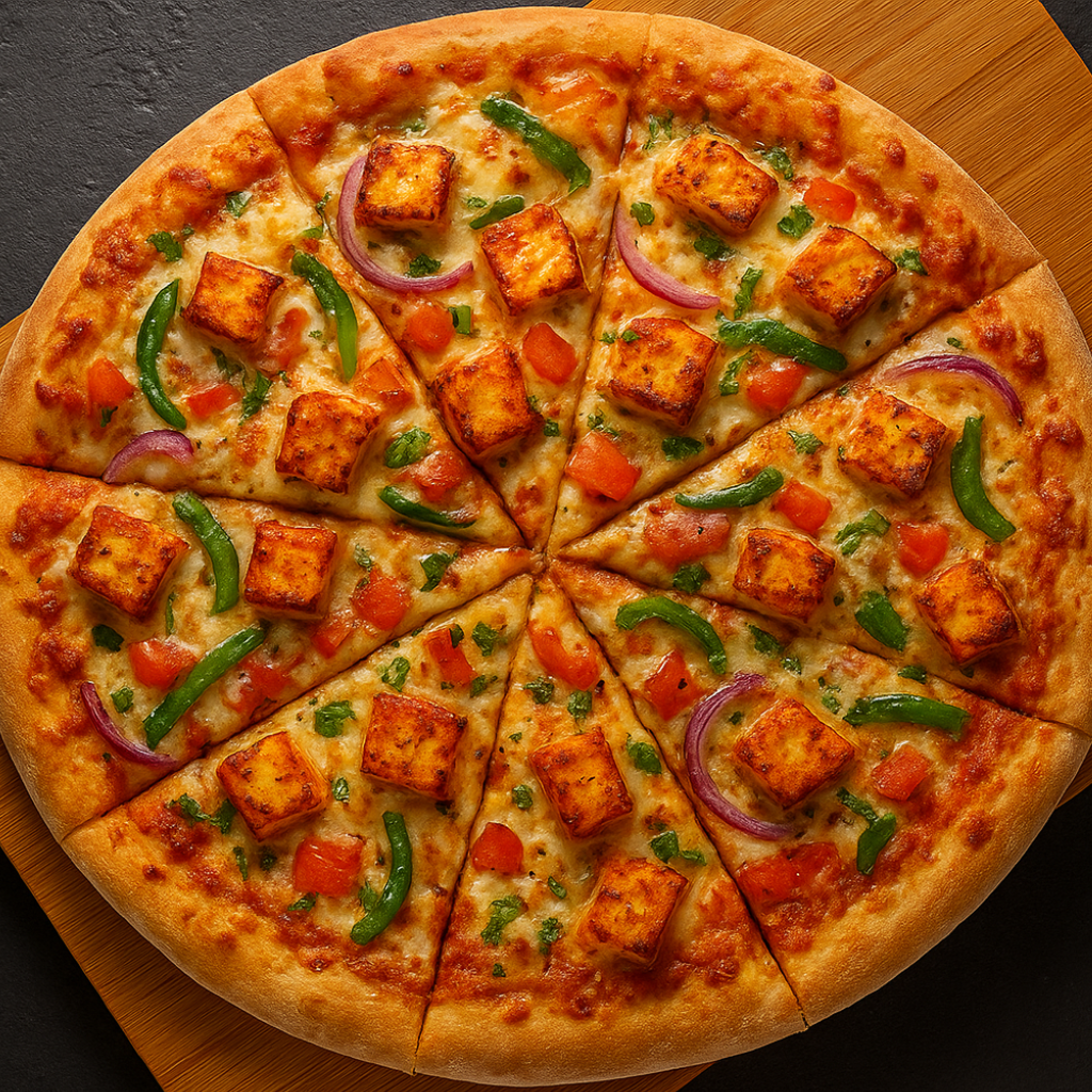 Paneer Tikka Pizza at Pizza 106 Edmonton - Indian-Inspired Pizza