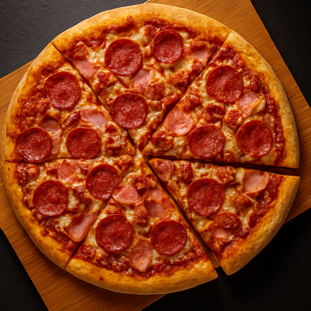 Delicious Meat Lover's Pizza at Pizza 106 in Edmonton, AB